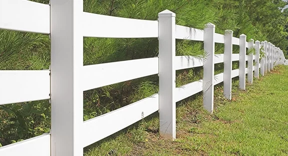 Image of a white fence