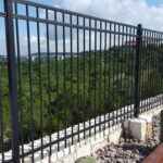 5 ft iron fence 3 rails