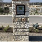 Automatic Gate and Access Control - Stone Column with code access