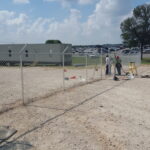Commercial Chain Link Fence with Barbed Wire