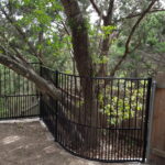 Curved Iron panel Fence