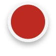 A large red circle centered inside a white ring with a black outer border on a plain background.