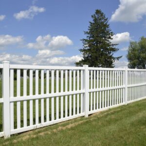 a white fence
