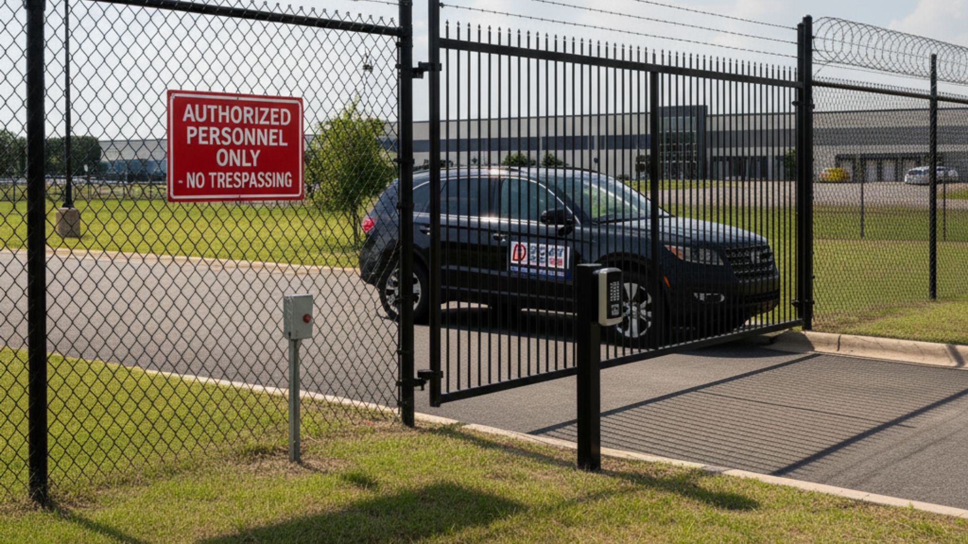 Security Property Fence Enhancing Property Security With Commercial Fence Installation ...