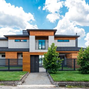 img of house with a fence