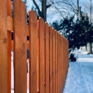 new clean fence line