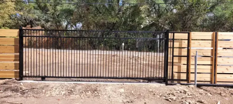 3 rail iron slide gate2