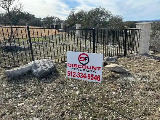 4 FT Iron w Sign (Horseshoe Bay - Matt)
