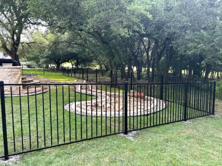 5FT Custom Iron Railing w Landscaping2