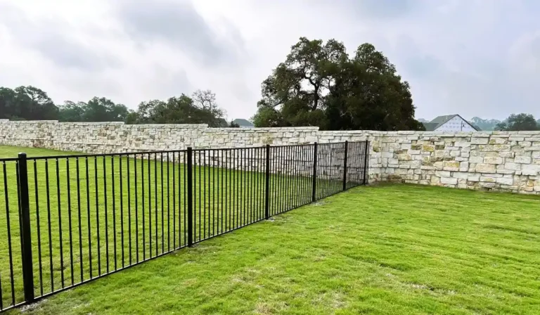 Black Wrought Iron with Masonry