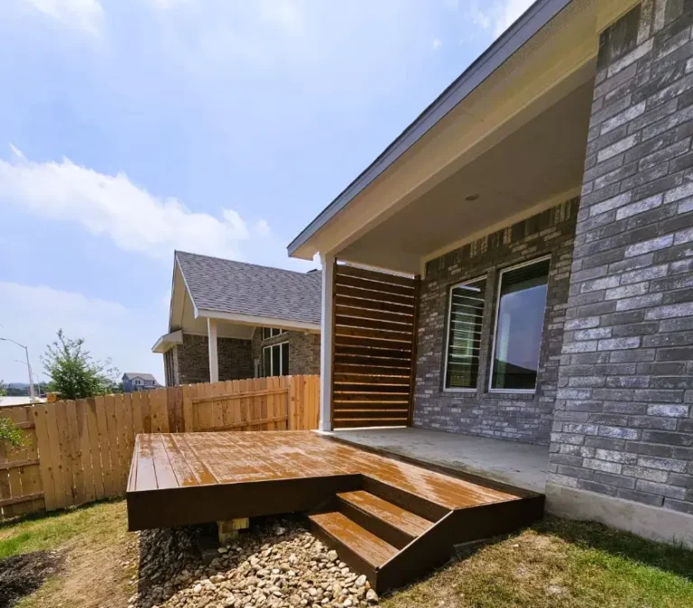 Cedar Deck with Steps and Side panel